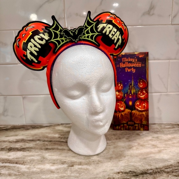 Disney Mickey’s Not So Scary Halloween Party MINNIE EARS Headband NEW 2024 & MAP - Picture 1 of 14